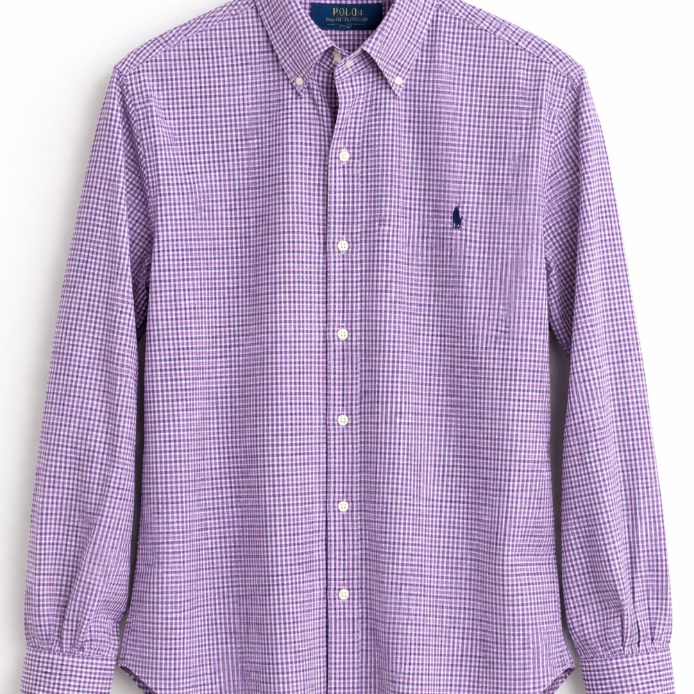 Polo by Ralph Lauren Pink & Blue Gingham Button-Down Shirt